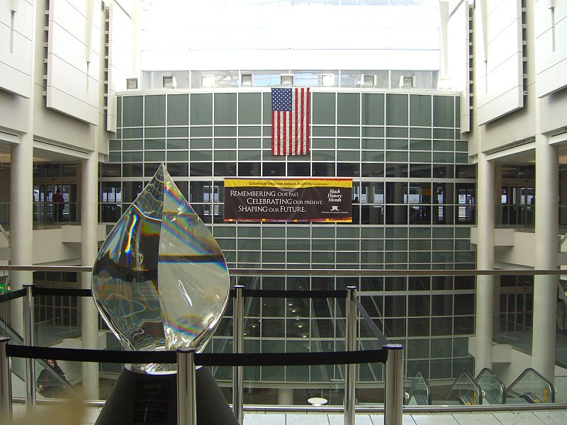 Columbus Airport has a single terminal with three concourses.